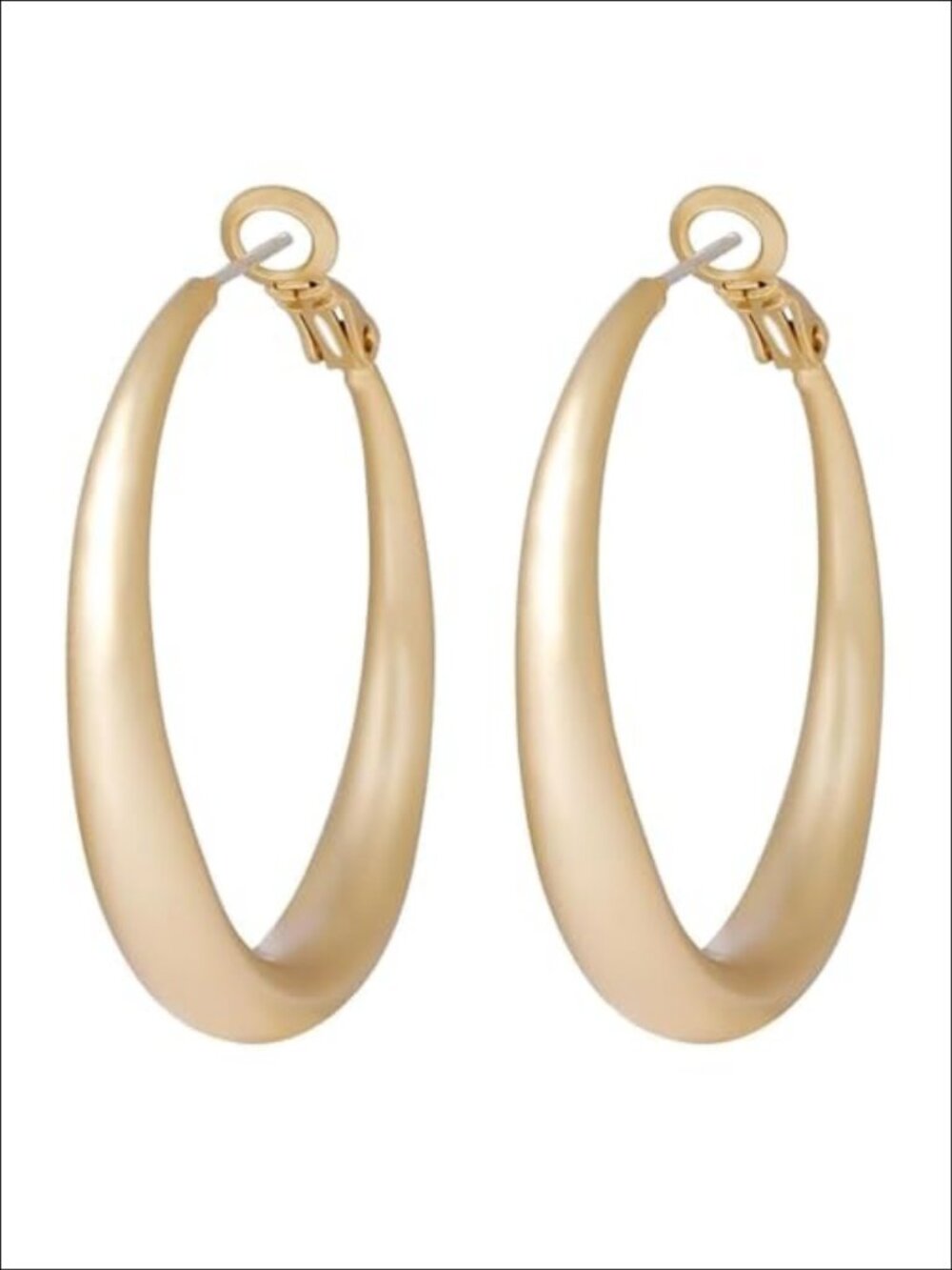 Gold Hoop Earrings for Women Twisted Large Thick Chunky Lightweight